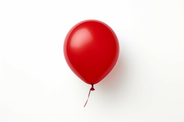 red balloon isolated on white background
