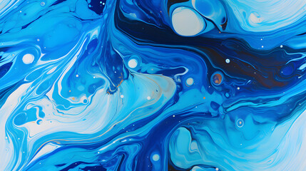 Seamless artistic representation of oil spill on water with glossy patterns