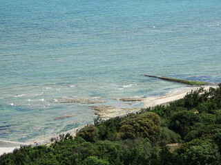 Plage de l'île de Ré depuis le phare des baleines