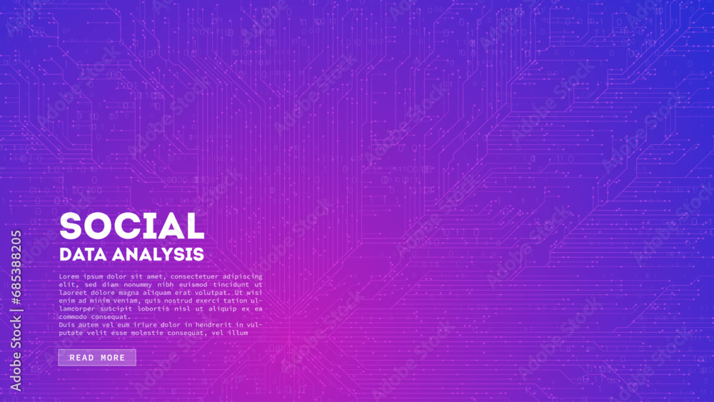 Poster Big Data cloud computing. Blockchain visualiztion. Social network information complexity.