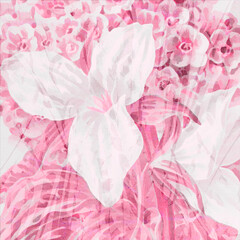 Pink-toned floral design