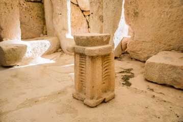 Ħaġar Qim is a megalithic temple complex found on the Mediterranean island of Malta, dating from...