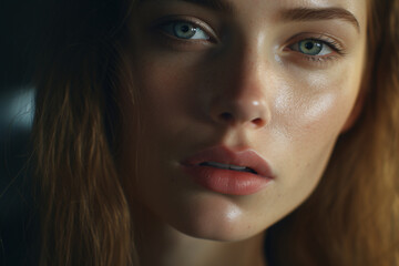 Fototapeta premium Close-up portrait of a model