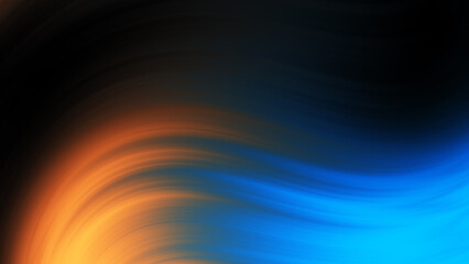 Fototapeta premium abstract blue orange background with waves