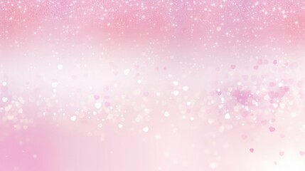 Blur background with heart on light gold pink bokeh lights. Valentine's Day, Birthday, Happy Woman Day, Mother's Day. Holiday poster and banner