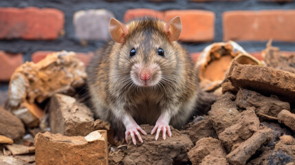Rat in the city, public health hazard