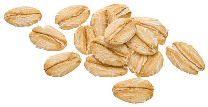 Oat flakes isolated