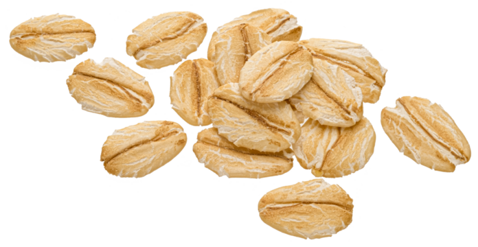 Oat flakes isolated