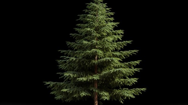 Douglas fir pseudotsuga menziesii tree AI Generated realistic pictures