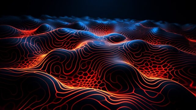 Dramatic photography cymatic patterns AI Generated image