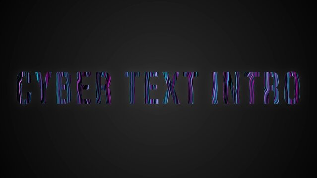 Wavy lines Cyber Style Title Intro