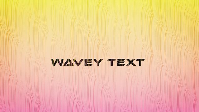 Wavy Lines Gradient Text Title Intro