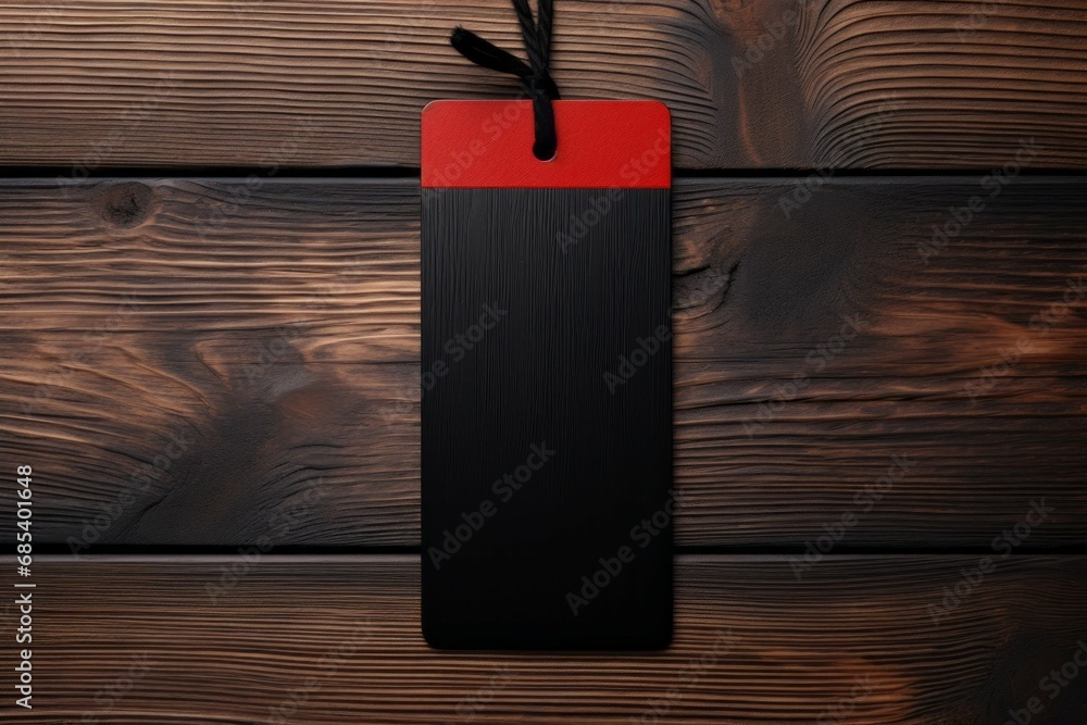 Poster label with space for inscription. black friday concept. background with selective focus and copy spa
