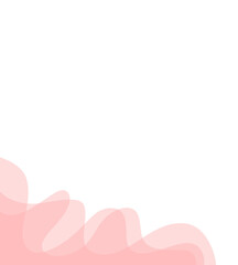 pink background corner wave motif abstract elemen