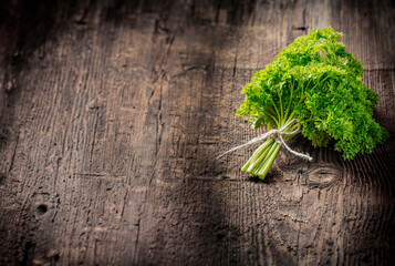 Fototapeta na wymiar a bunch of fresh parsley