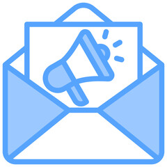E-Marketing Blue Icon