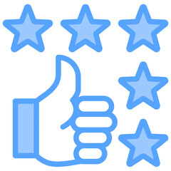 Product Reviews Blue Icon