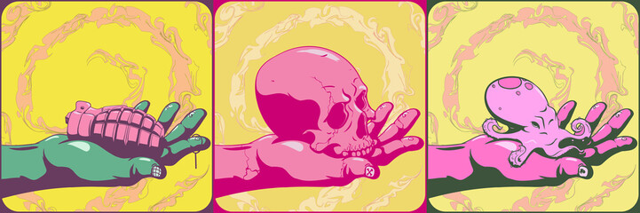 sticker, print, skull, vector, illustration, design, art, world, pattern, nature, cartoon, tree, symbol, woman, halloween, animal, silhouette, face, icon, map