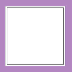 シンプルなパープルのフレーム