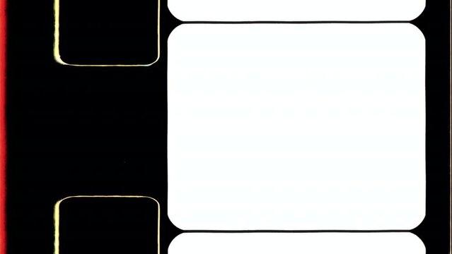Double 8mm Film Leader Matte 4K Video Overlay