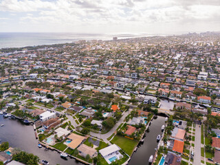 Neighborhoods in Lighthouse Point Florida with view of Ocean