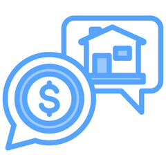 Negotiation Blue Icon