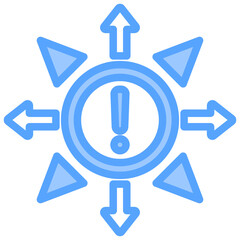 Various Ways Blue Icon