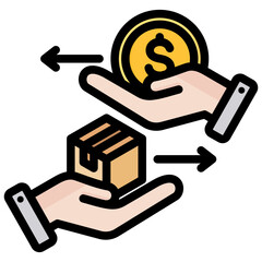 Direct Sales Outline Color Icon