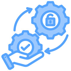 Fototapeta premium Freemium Blue Icon