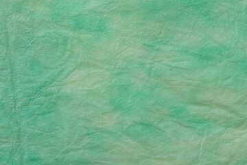 緑色の和紙のテクスチャー