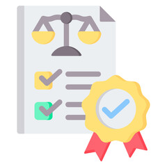 Quality Standards Flat Icon