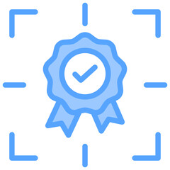 Fototapeta premium Focus Blue Icon