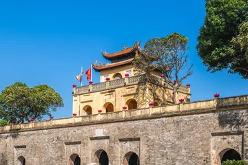 Fotobehang Imperial Citadel of Thang Long located in the centre of Hanoi, Vietnam. © Richie Chan