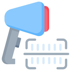 Barcode Scanner Flat Icon