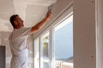 Remodeling in the house (building) that is under remodeling, renovation, extension, restoration,...