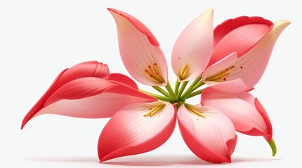 Colorful beautiful lily flower, Flower and plant, high quality resolution, beautiful flowers, 3d  design. 
