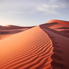 Fototapeta na wymiar Patterns of red dunes of Sands