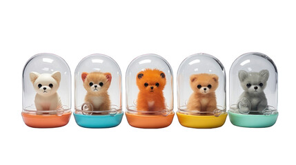Set of Pet Toys Isolated on Transparent or White Background, PNG