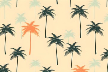 Simple palm trees pattern