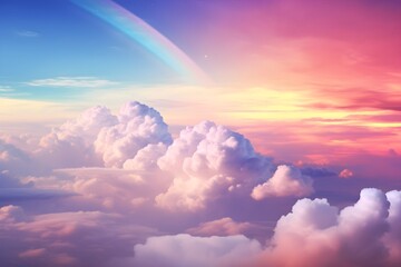 Rainbow in the sky