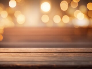 Empty old wooden table background