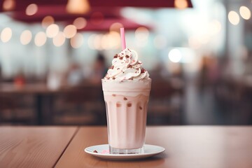 Milkshake restaurant background