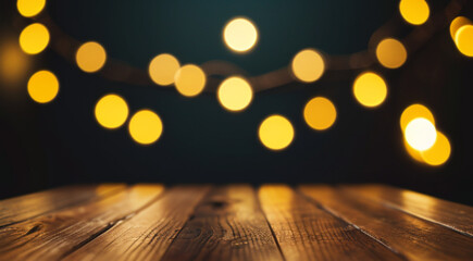 Empty old wooden table background