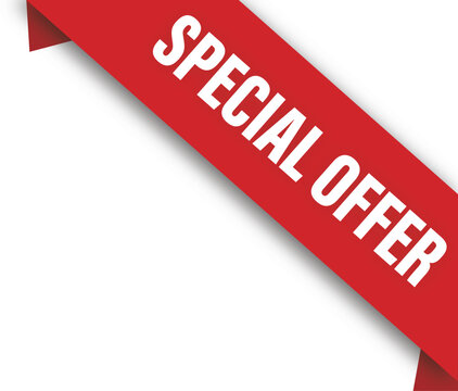 special offer or discount sales banner corner vector illustration 