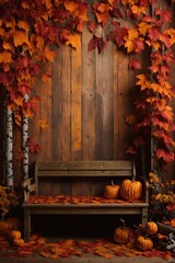 photography backdrop, autumn Forest, desk, fall, maternity backdrop, maternity props, wedding backdrop, 