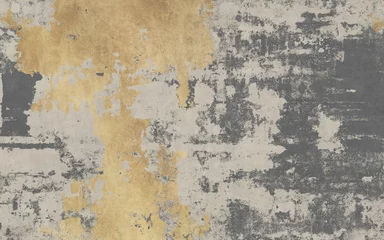 Fototapete Alte schmutzige strukturierte Wand Abstract golden textured carpet, retro pattern, grunge background