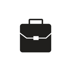 Flat briefcase icon symbol vector Illustration.