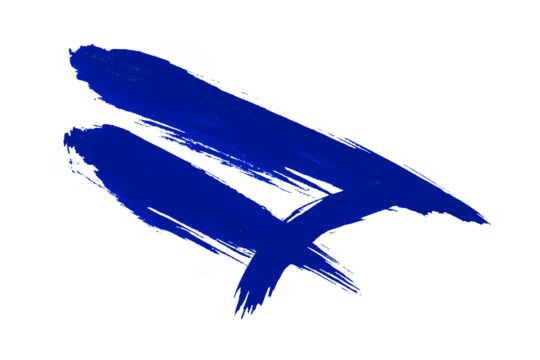 plaBlue watercolor background. Artistic hand paint. Isolated on transparent background.ne in the form of a heart