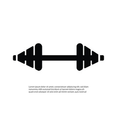 dumbbels icon ,in trendy flat style isolated on grey background.