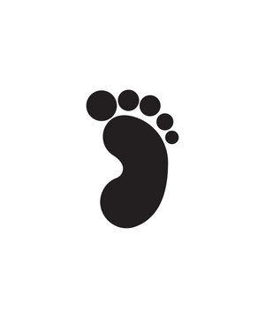 footprint icon, vector best flat icon.